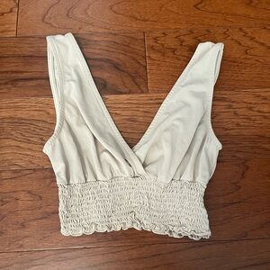 Urban Outfitters Cream Crop Top